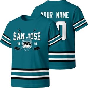 KREDE San Jose T Shirt Custom Name Number Gift for Kids Girl Boy