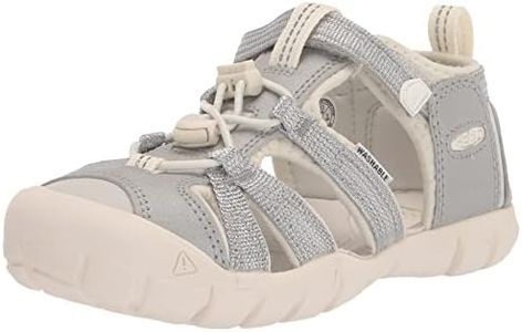 Keen Children Seacamp II CNX Children Sandal, Silver Star White, 13 US Little Kid