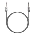 MX 6.35mm P-38 MONO MALE TO MALE GUITAR/INSTRUMENT CABLE (1.5m),Black