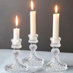 Glass Candlestick Holder Taper and 