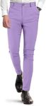 GINGTTO Mens Dress Pants Slim Fit Stretch Chinos Pants Men Skinny Fit Purple