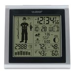 La Crosse Technology 308-1451 Atomic Forecast Station with Fisherman Icon, In/Out Temperature, Humdity, Barometer, Sunrise/Sunset, Dual Alarms