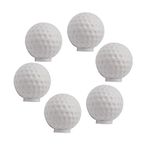 ZILucky Set of 6 Golf Ball Drawer knobs, Ball Sports Party Theme Home Decor, Drawer Pulls Handles for Dresser Cupboard Wardrobe Cabinet Kitchen Knobs (Golf Ball)