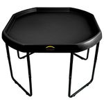 Large Mixing Play Tray - Fun & Messy Sand, Water & Glitter Play - BLACK - 3 Tier Height Adjustable Stand.