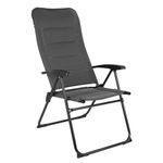 SunnyFeel Reclining Folding Patio Lounge Chair for Adults, 4 Position High Back Adjustable Outdoor Furniture with Padded Cushions for Porch, Garden, Lawn, Camping & RV (Grey)