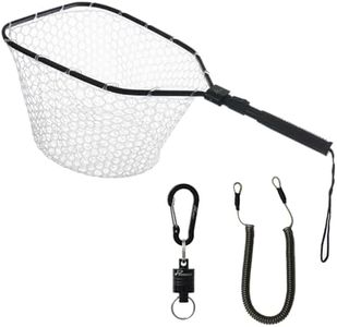 GOODCAT Fly Fishing Landing Net Soft Rubber Mesh Trout Net Catch and Release Net (Soft Rubber)