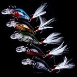 OriGlam 5 Pack Minnow Fishing Lure 