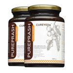 Cureveda Chyawanprash Pureprash 1kg - Herbal Immunity Support for all age groups- Jaggery, Organic, Saffron Kesar, no added sugar (500gms x 2)