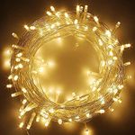 Desidiya Plastic Led Rice Light For Decoration String And Series Light For Diwali Christmas Indoor Outdoor Decoration Bedroom Wedding, 12 Meter 39 Foot (Warm-White - Pack Of 1)