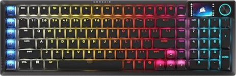 CORSAIR Vanguard AIR 99 Wireless Low-Profile Optical-Mechanical RGB Gaming Keyboard – QWERTY US, 99% Layout, OPX Switches, 8000Hz Hyper-Polling, Stream Deck Integration, Flashtap SOCD – Black