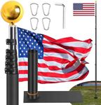 AirVows 20FT RV Flag Pole Kit with 