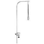 Master Equipment TP153 48 Zinc-Plated Steel Dog Grooming Arm with Clamp, 48", Silver