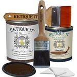 Retique It Chalk Furniture Paint by Renaissance DIY, 6 Piece Set, 14 Arabian Coffee, 32 Ounces