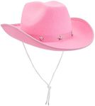 Zodaca Felt Pink Cowgirl Hat for Wo