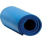 GoFit Pilates Mat - Blue, 24 x 72 x 1/2-Inch