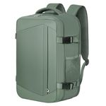 KIRFEIHT Cabin Bags 40x20x25 for Ryanair Underseat Carry-Ons Travel Bag - Hand Luggage Backpack Cabin Bag Small Size 20L - Office Daypack School Bag (Green)