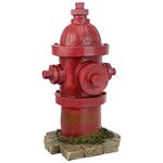 Design Toscano QL5468 Dog's Second Best Friend Fire Hydrant Statue Full Color Realistic Multi-Color