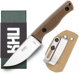 KHU Mini Fixed Blade Knife edc pocket knife Hunting Knife Survival Knife Camping Knife 440C Steel G10 Handle, Outdoor Camping Accessories Camping Gear With Kydex Sheath - 26A