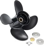 MiBarco 48-8M8026630 |10.3 x 13(Hub Kits Included) Upgrade Aluminum Outboard Boat Propeller for Mercury 25-60HP 13 Spline Tooth RH