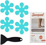 Secopad Bathtub Stickers Non-Slip, 24 PCS Safety Shower Treads Adhesive Appliques with Premium Scraper (Blue)