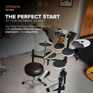 Roland Electronic Drum Kit TD-02K – Compact Digital Set