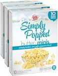 Jolly Time Simply Popped Minis, Lightly Salted Microwave Popcorn, 1.5oz Personal Bag, 10 Bags Per Carton (Simply Popped Butter Minis, 1.5 Ounce (Pack of 30))