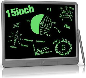 TUGAU LCD Writing Tablet 15 Inches for Kids Adults, Erasable Large Drawing Tablet Writing Pad Doodle Board, 3 Years+ Toddler Educational Doodle Pad Drawing Toy,Business Office Electronic Note Pad with Lock Key
