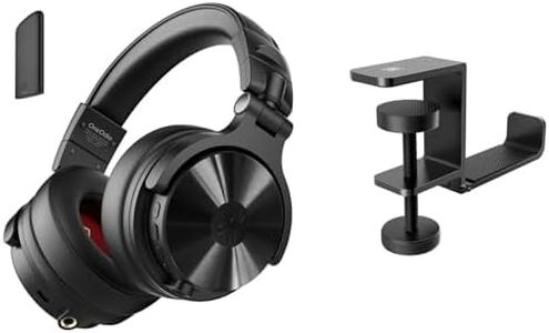 OneOdio Studio Max 1-20MS Low-Latency Wireless DJ Headphones and MTL99 Foldable Headphone Stand