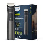 Philips India's No.1 Men's Trimmer | Patented Twin Trim Blades I Precision Trimming | 13-in-1 Modern Man Kit - Face, Body & Private Parts I 3 Year Warranty I 120 min runtime I 5 min Quick Charge MG7920/65