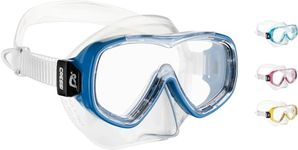 Cressi Boys Piumetta Kid Mask Diving Masks, Clear/Pink, 3-7 years