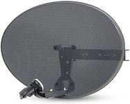 Viewi Zone 1 Satellite Dish & Single Output LNB for Sky/FreeSat/HD/SD