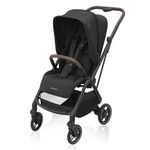 Maxi-Cosi Leona Ultra-Compact Lightweight Stroller – City Travel Stroller with One-Hand Fold, Reversible Reclining Seat, Adjustable Height, Shock-Absorbing Suspension, Large Canopy & Car Seat Compatibility