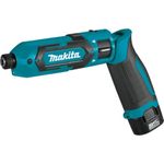 Makita TD022DSE cordless impact driver with 2 batteries and charger