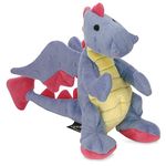 Quaker Pet Group 770800 goDog, Mini Dragon Periwinkle Blue with Chew Guard, 9-Inch