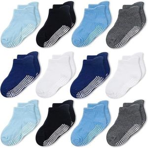 CozyWay Chaussettes antidérapantes pour bébé Chaussettes pour tout-petits avec poignées à la cheville pour nourrissons Enfants Petites filles Garçons 3-5 ans