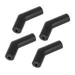 ACROPIX Motorcycle Gear Shift Shifter Boot Protector Cover Cylindrical Universal Black - Pack of 4