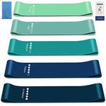 You vs You Resistance Bands with Storage Bag & Instruction, Strong Loop Fitness Band for Home Gym Exercise Workouts Yoga, Tone & Strength Men & Women, Colour Coded Resistance, Sweat Proof (BLUE)