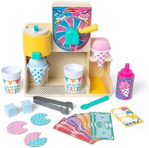 Melissa & Doug Fun at The Fair! Wooden Snow-Cone and Slushie Play Food Set - FSC Certified