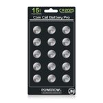 POWEROWL 15 Pcs CR2025 3V lithium Battery, High Capacity CR 2025 Batteries Coin Cell Button Suitable for Use in Keyfobs, Scales, Toys, Led lights, etc