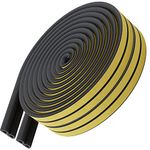 66 Feet Self Stick Foam Weather Stripping Door Window Seal Draft Stopper Insulation Tape for Windows and Doors Soundproof Weatherstripping Gap Blocker