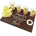 Tequila Shot Board and Glass Holder