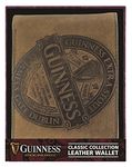 Guinness Brown Leather Wallet with Classic Collection Label Design