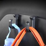 OATSBASF Seat Back Hooks Compatible with Tesla Model 3 Model Y 2017-2023, Headrest Foldable Hooks Car Bag Hook Stylish Back Seat Hanger Designed for Tesla Model 3 Model Y (2 Pack)