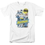 DC Comics Men's Batman Dynamic Duo Graphic T-Shirt - Purple - Large