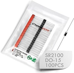 (Pack of 100 Pieces) Chanzon SR2100 (SB2100) Schottky Barrier Rectifier Diodes 2A 100V DO-15 (DO-204AC) Axial 2 Amp 100 Volt