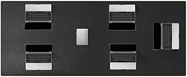 ZORESYN Conference Table Pads (180x80cm) - PU Leather Extended Large Mouse pad Office Desk Mat - Nonslip Base and Waterproof Desktop Writing Pad Mouse Mat (Black)