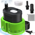 Pool Cover Pump Above Ground - Submersible Water Sump Pump Swimming Water Removal Pumps, with Drainage Hose & 25 Feet Extra Long Power Cord, 850 GPH inGround, 3 Adapters
