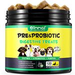 Ideares 120 Probiotic Tablets for Dogs, Immune Support Supplement, Dog Prebiotics for Gut Health, Seasonal Allergies, Digestive Remedies, Upset Stomach Relief for All Dogs (Duck Flavor)