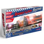 BANDAI Artin Speed Loop Racing Slot Car Set | 4.3m 2 Player Electric Race Car Track With 2 Muscle Cars And Speed Controls | Adults And Kids Electric Car Racing Toys Make Great Remote Control Gifts