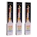 Color Drip Candles, 3-Pack (6 candl